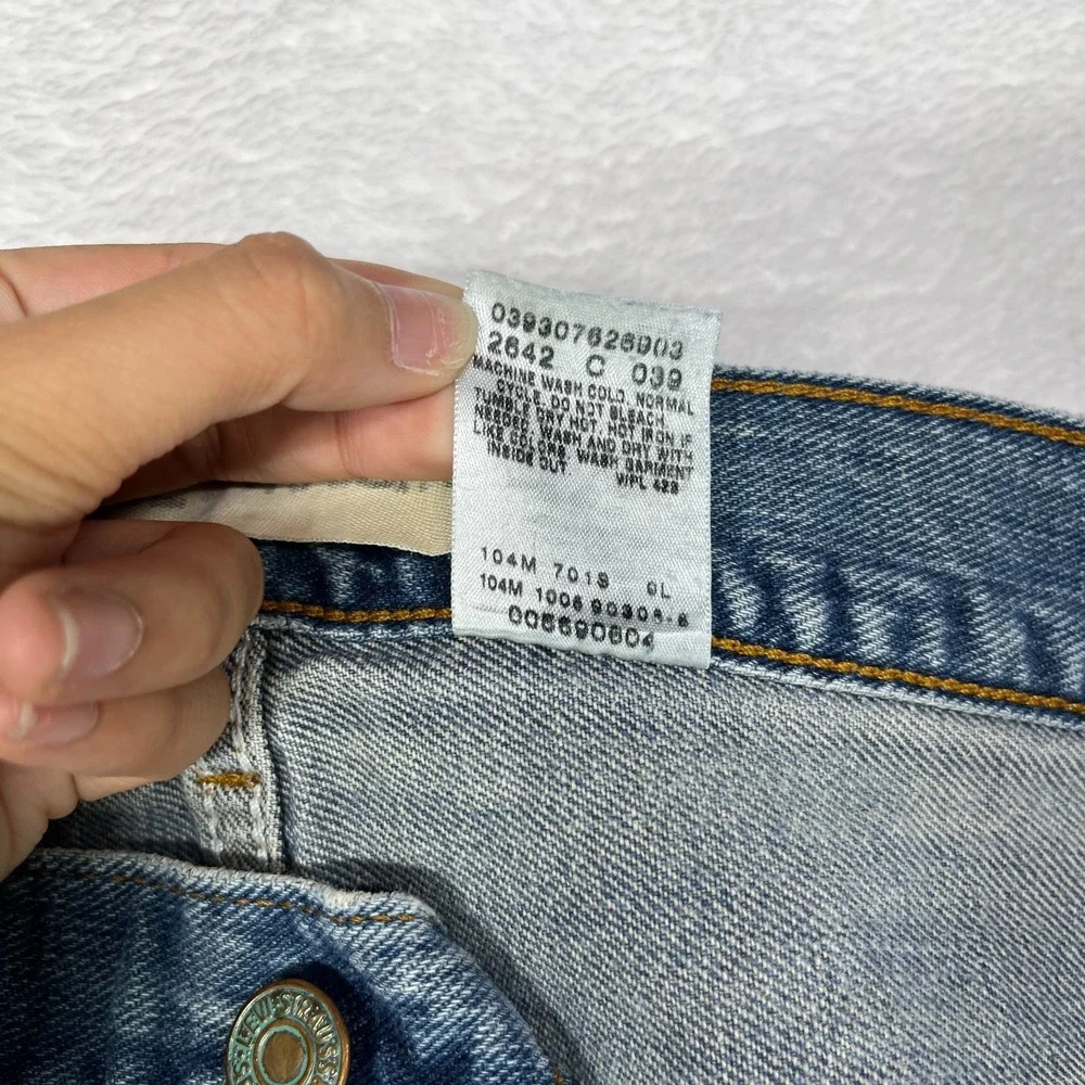 Levi's 569‎ Loose Straight Jeans Men's Blue Denim Cotton Zip Fly Y2K - 34X30.5